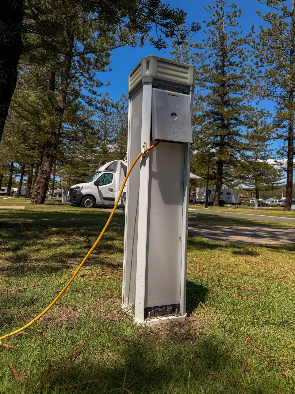 M-Tech utility pedestals for caravan park applications