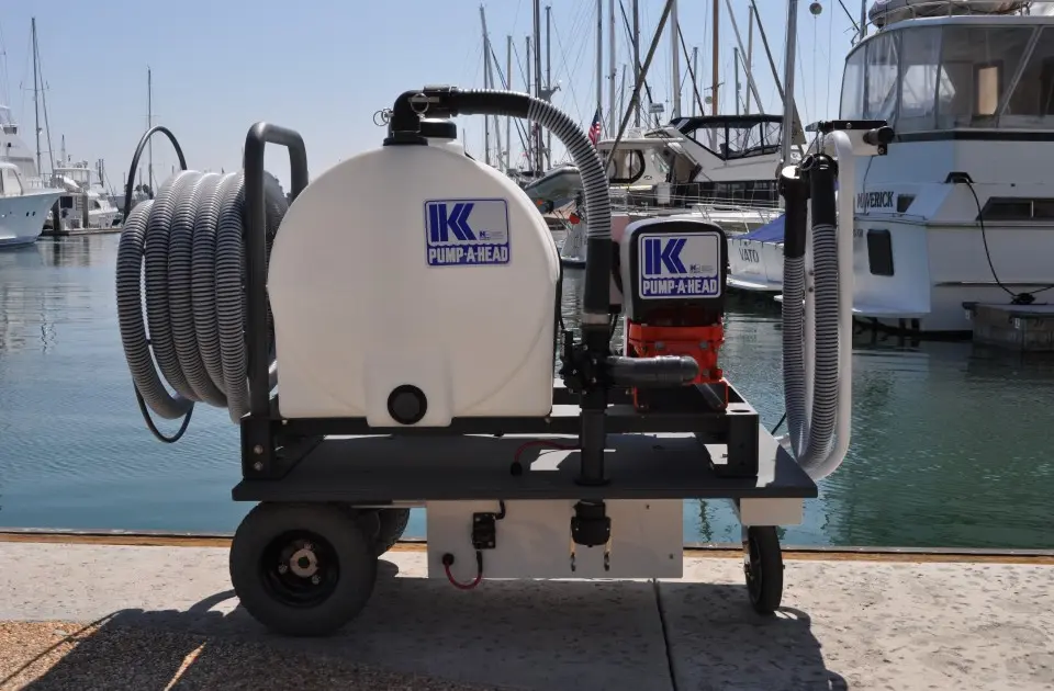 Portable sanitation pump-out system supplied by M-Tech