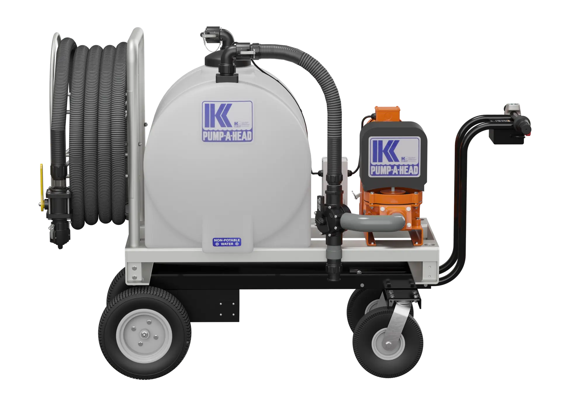 Portable sanitation pump-out cart by M-Tech for marina applications