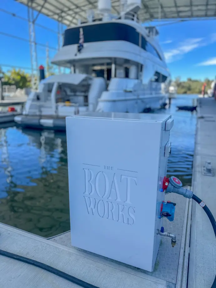 M-Tech superyacht marina infrastructure at The Boat Works, Gold Coast